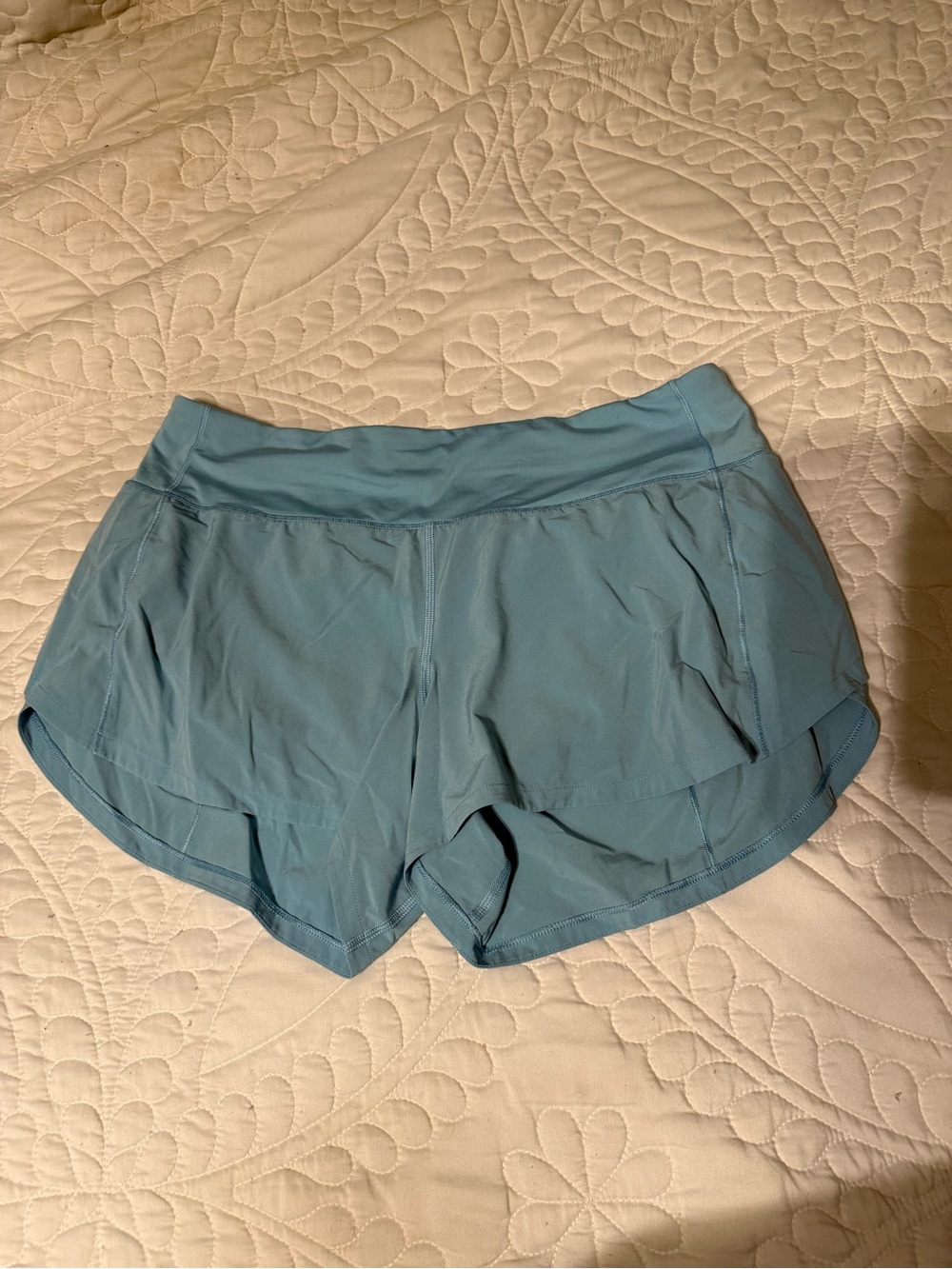Lululemon Women's Light Teal Running Shorts